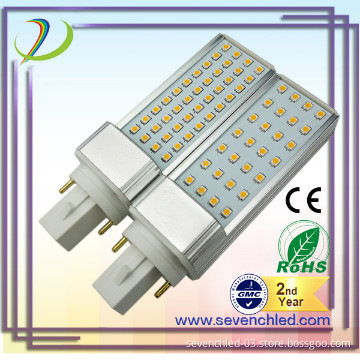 6w led pl lamp G24  2538SMD Epistar AC85-265V CRI>83 g23/e27 CE ROSH